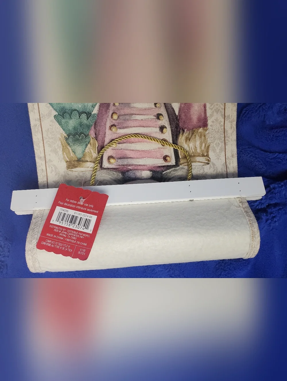 Ashland New Nutcracker Soldier Wall Tapestry Pair in Blue and Pink